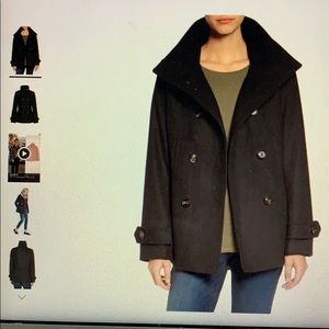 Thread and supply double breasted pea coat small